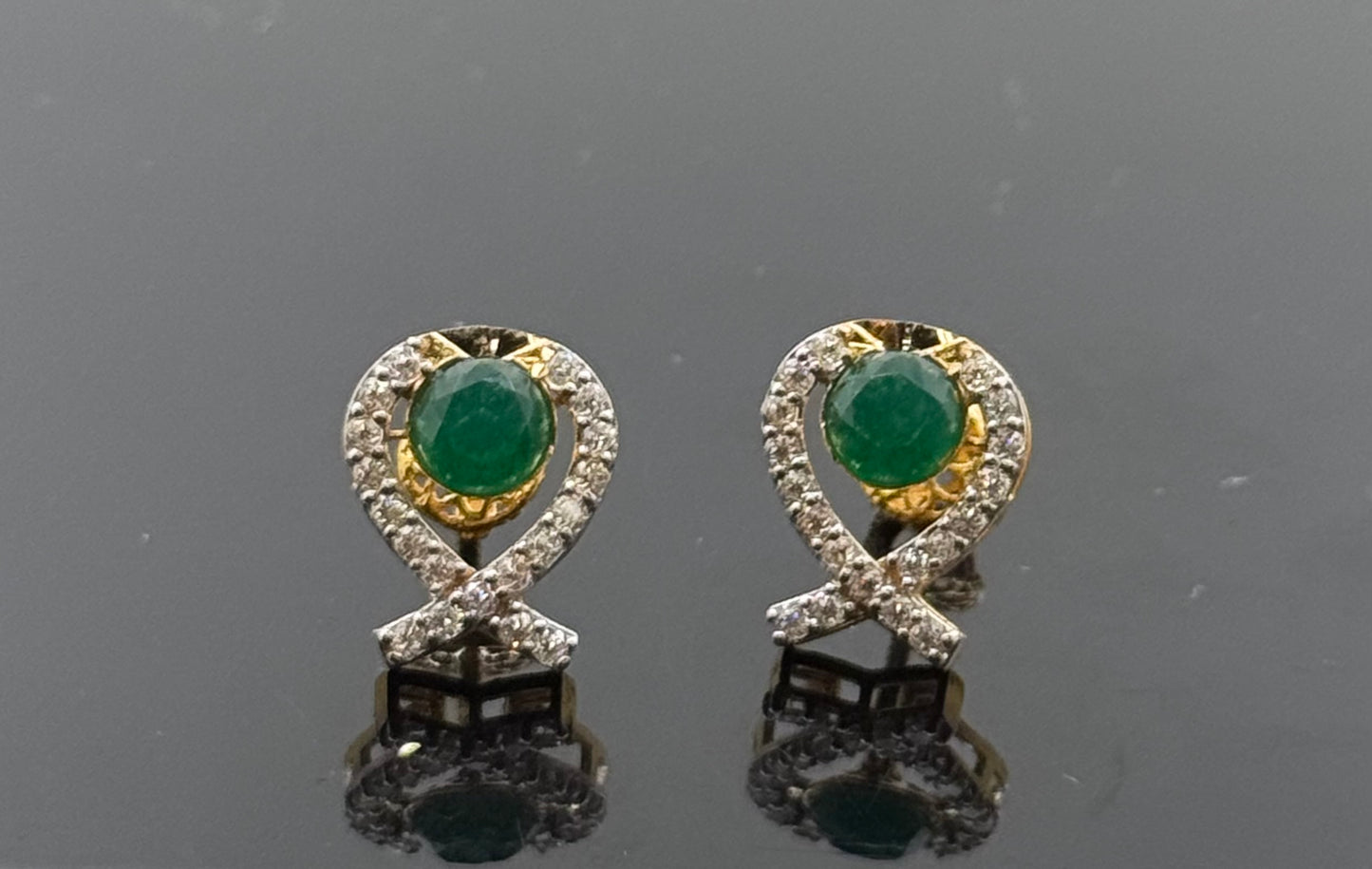 22K Solid Gold Fancy Studs ES23