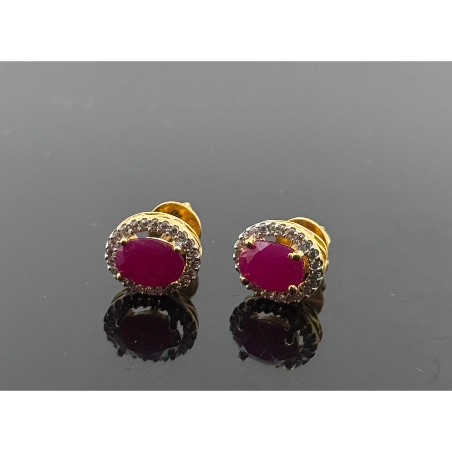 22K Solid Gold Fancy Studs ES25