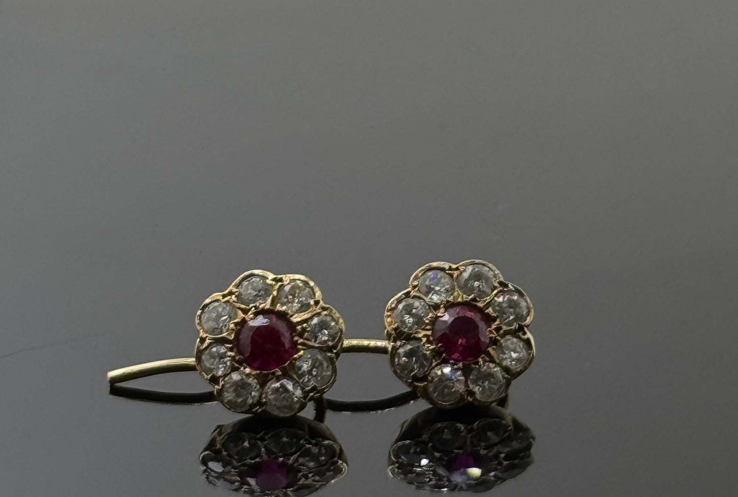 21K Solid Gold Fancy Studs ES252