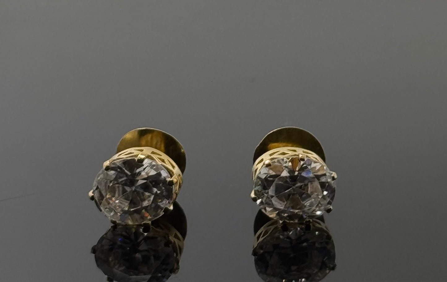 21K Solid Gold Fancy Studs ES253