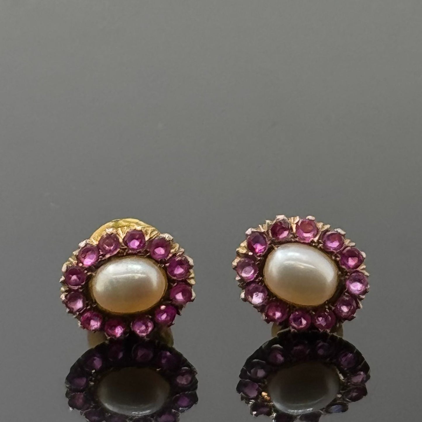 18K Solid Gold Fancy Studs ES256