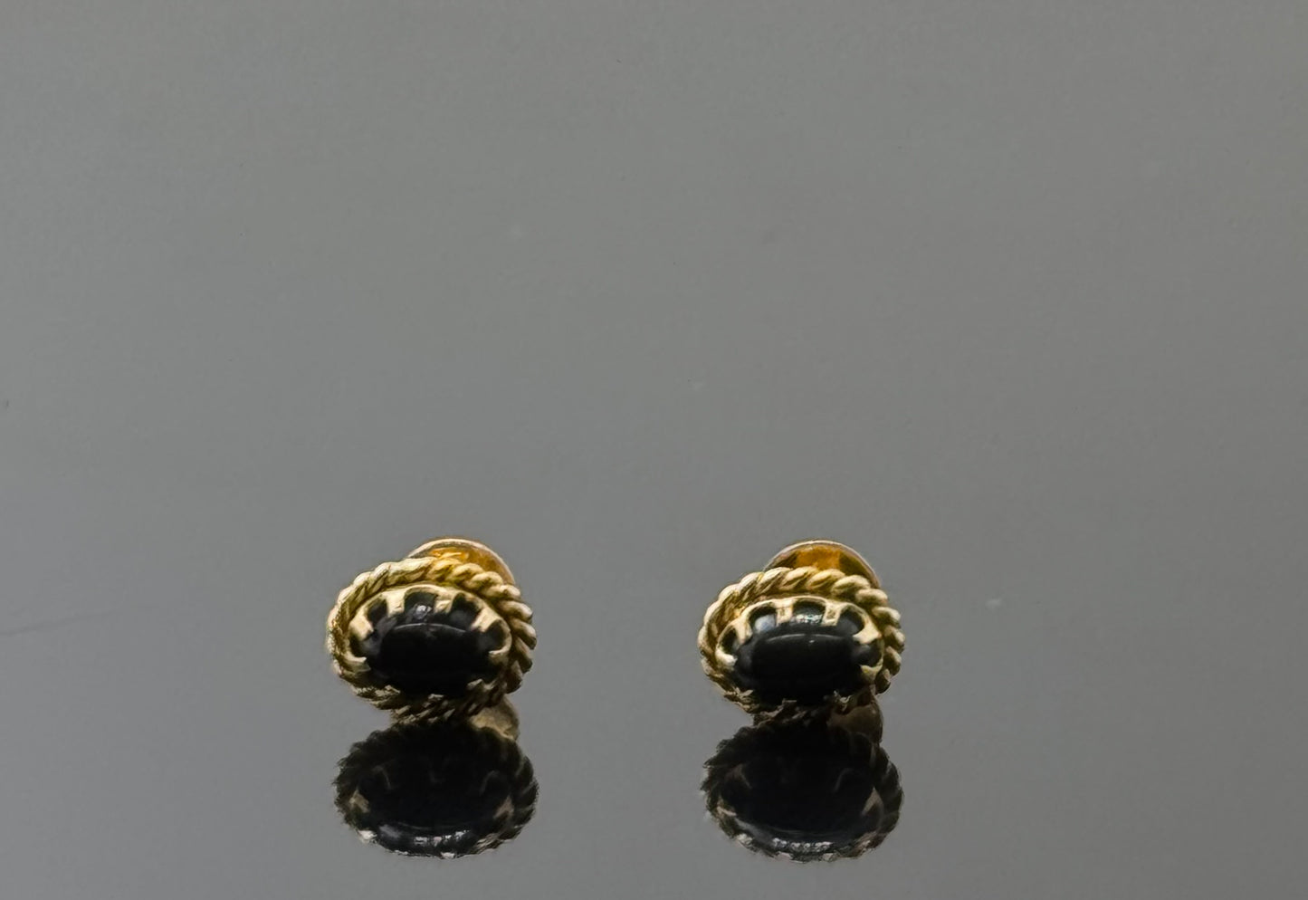 18K Solid Gold Fancy Studs ES261