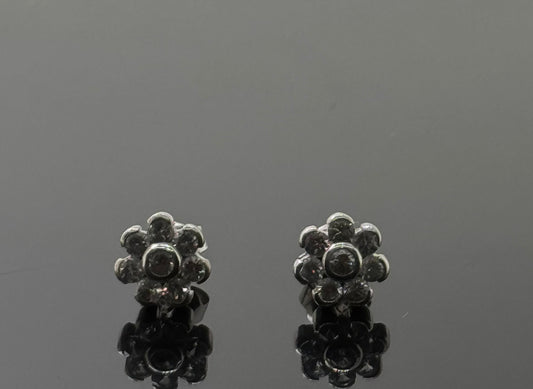 18K Solid Gold Fancy Studs ES267