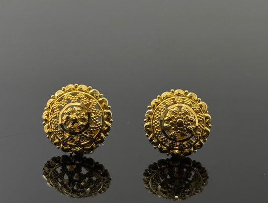 22K Solid Gold Fancy Studs ES273