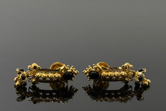 22K Solid Gold Fancy Studs ES277