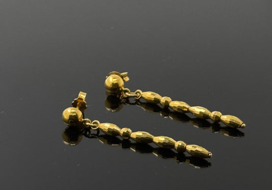 22K Solid Gold Fancy Studs ES290