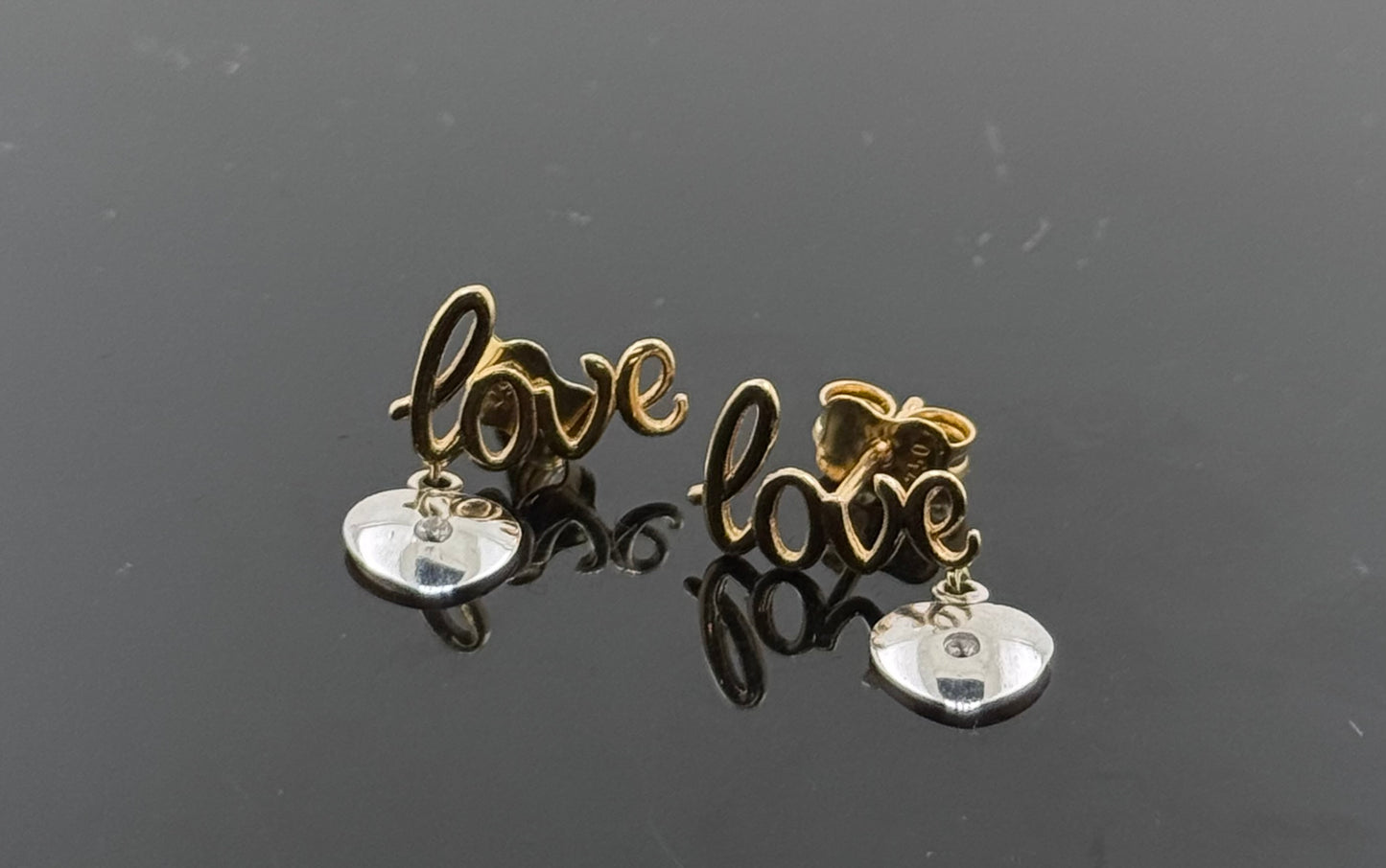 18K Solid Gold Fancy Studs ES32