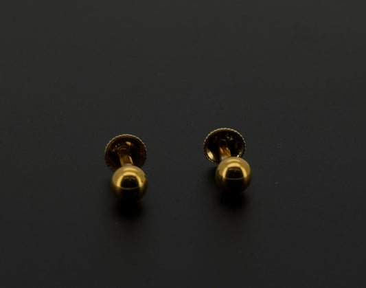 22K Solid Gold Fancy Studs ES532