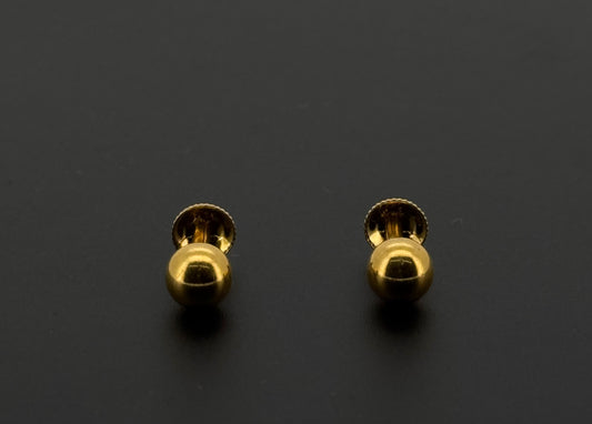 22K Solid Gold Fancy Studs ES533