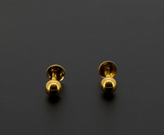 22K Solid Gold Fancy Studs ES534