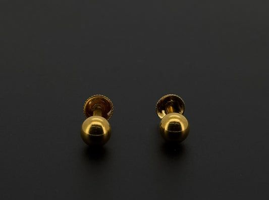 22K Solid Gold Fancy Studs ES535