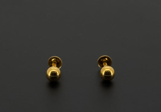 22K Solid Gold Fancy Studs ES538
