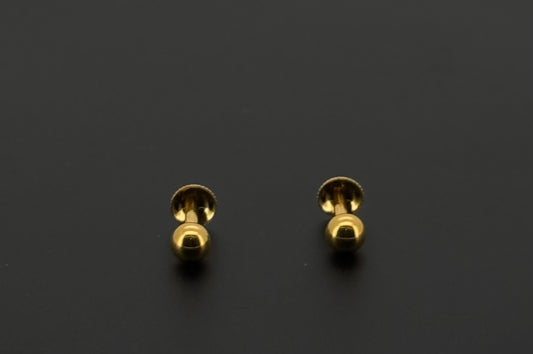 22K Solid Gold Fancy Studs ES539