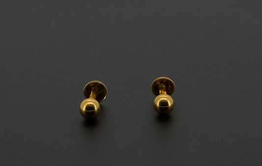 22K Solid Gold Fancy Studs ES540