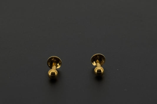 22K Solid Gold Fancy Studs ES542