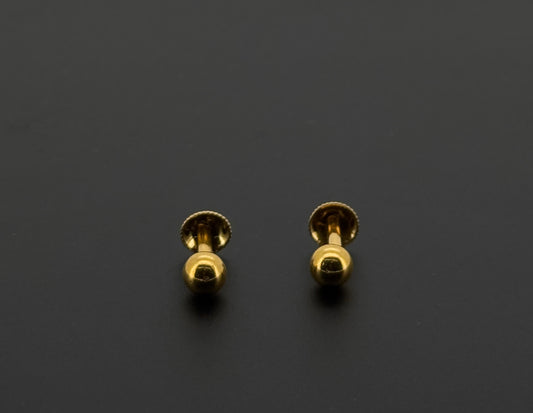 22K Solid Gold Fancy Studs ES547