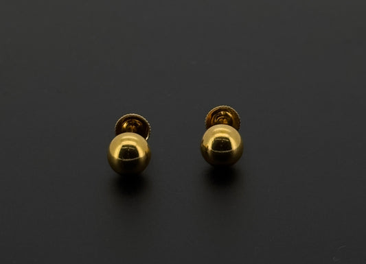 22K Solid Gold Fancy Studs ES551