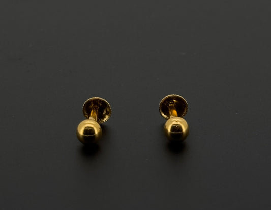 22K Solid Gold Fancy Studs ES552