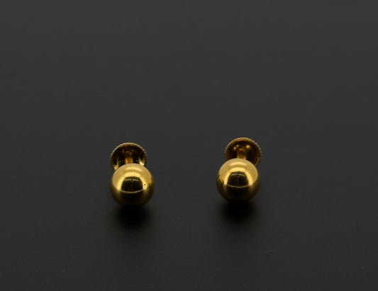 22K Solid Gold Fancy Studs ES556