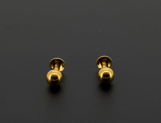 22K Solid Gold Fancy Studs ES558