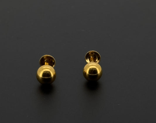 22K Solid Gold Fancy Studs ES559