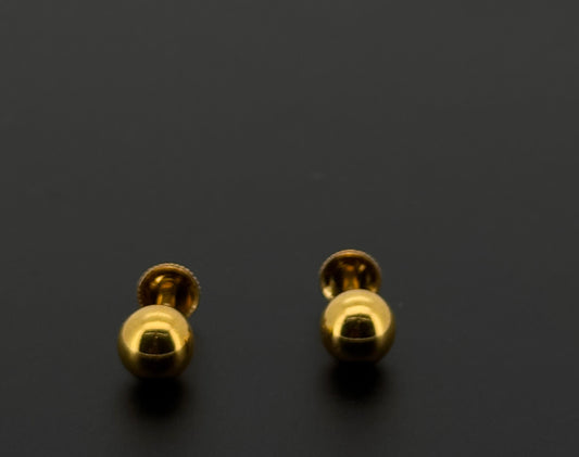 22K Solid Gold Fancy Studs ES563