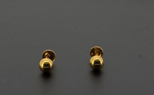 22K Solid Gold Fancy Studs ES564