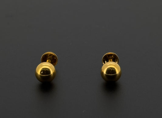 22K Solid Gold Fancy Studs ES567