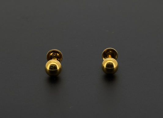 22K Solid Gold Fancy Studs ES568