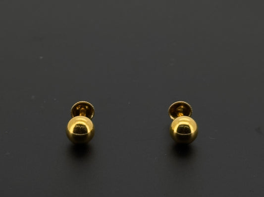 22K Solid Gold Fancy Studs ES583