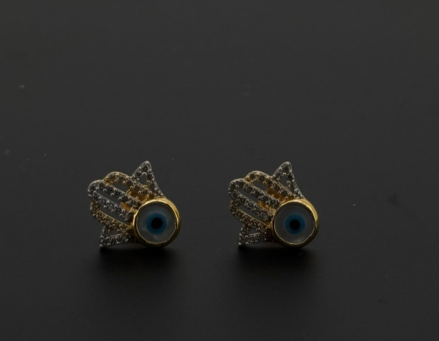 22K Solid Gold Fancy Studs ES586
