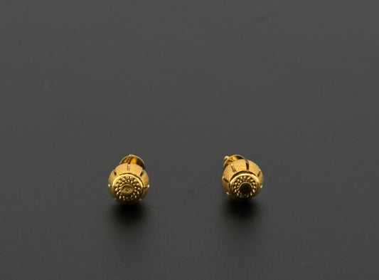 22K Solid Gold Fancy Studs ES588