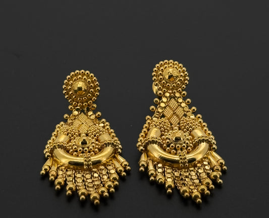 22K Solid Gold Fancy Studs ES612
