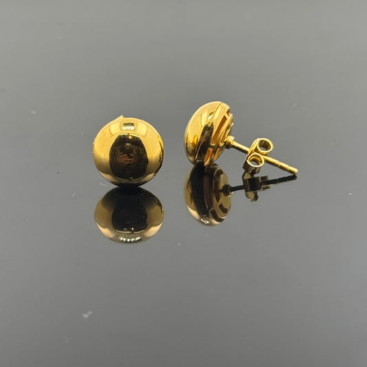 22K Solid Gold Fancy Studs ES63