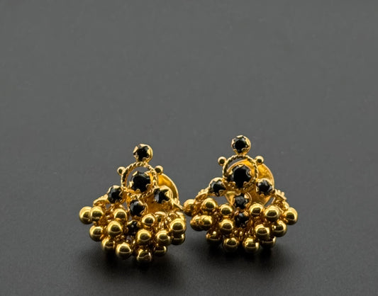 22K Solid Gold Fancy Studs ES657