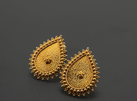 21K Solid Gold Fancy Studs ES661