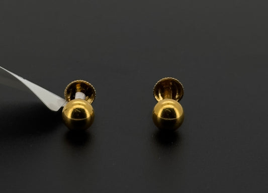 22K Solid Gold Fancy Studs ES670