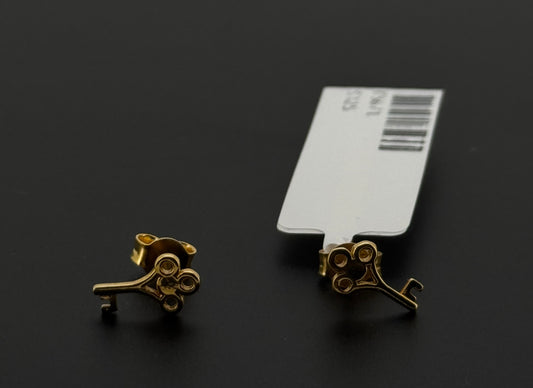 22K Solid Gold Fancy Studs ES671