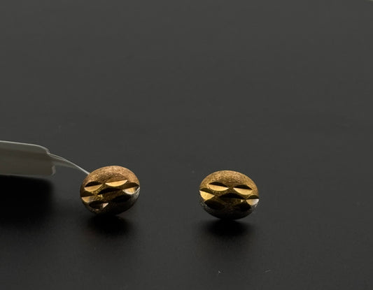 22K Solid Gold Fancy Studs ES680