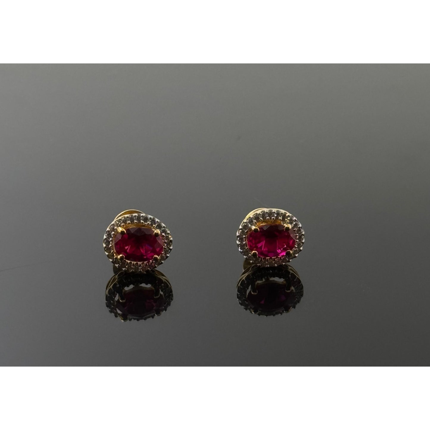 22K Solid Gold Fancy Studs ES69