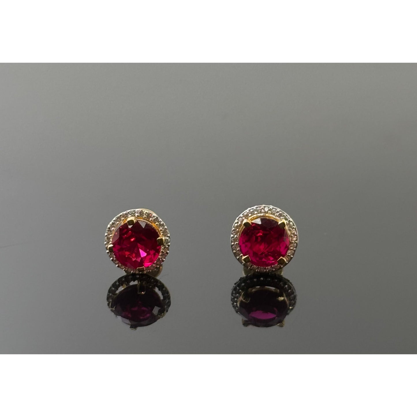 22K Solid Gold Fancy Studs ES74