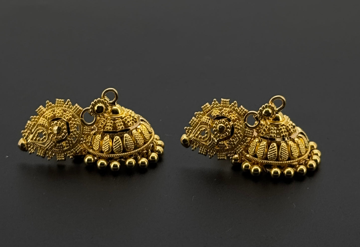22K Solid Gold Fancy Studs ES773