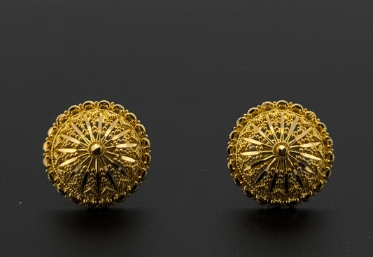 22K Solid Gold Fancy Studs ES774