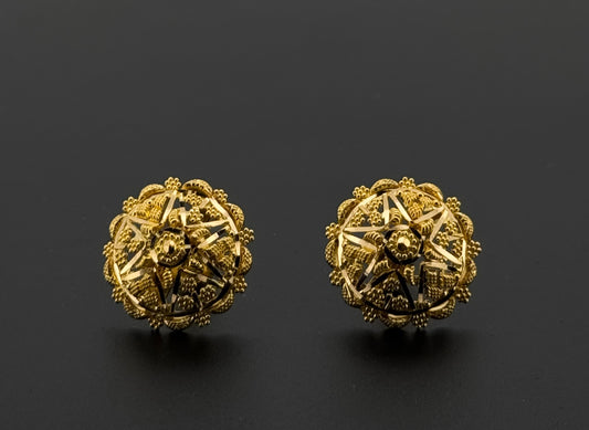 22K Solid Gold Fancy Studs ES780