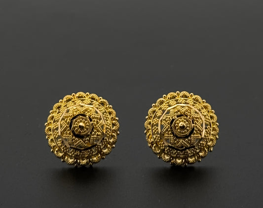 22K Solid Gold Fancy Studs ES781