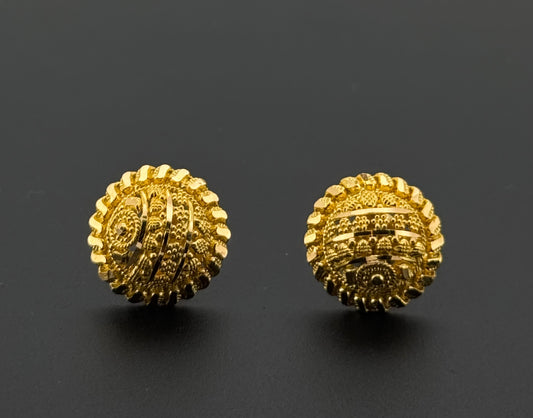 22K Solid Gold Fancy Studs ES788