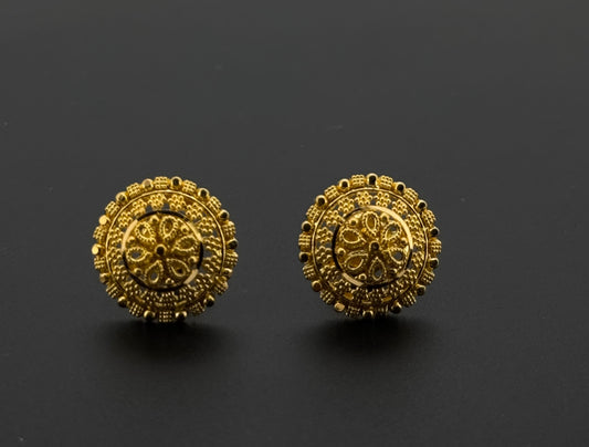 22K Solid Gold Fancy Studs ES811
