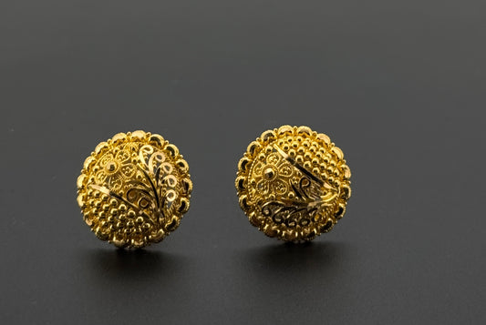 22K Solid Gold Fancy Studs ES812