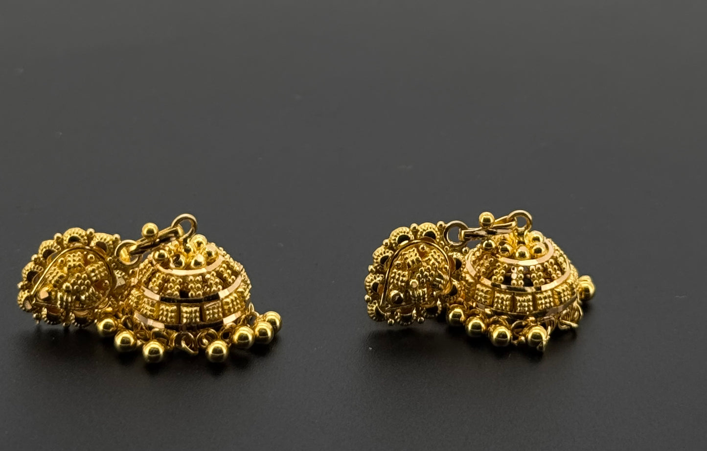 22K Solid Gold Fancy Studs ES822