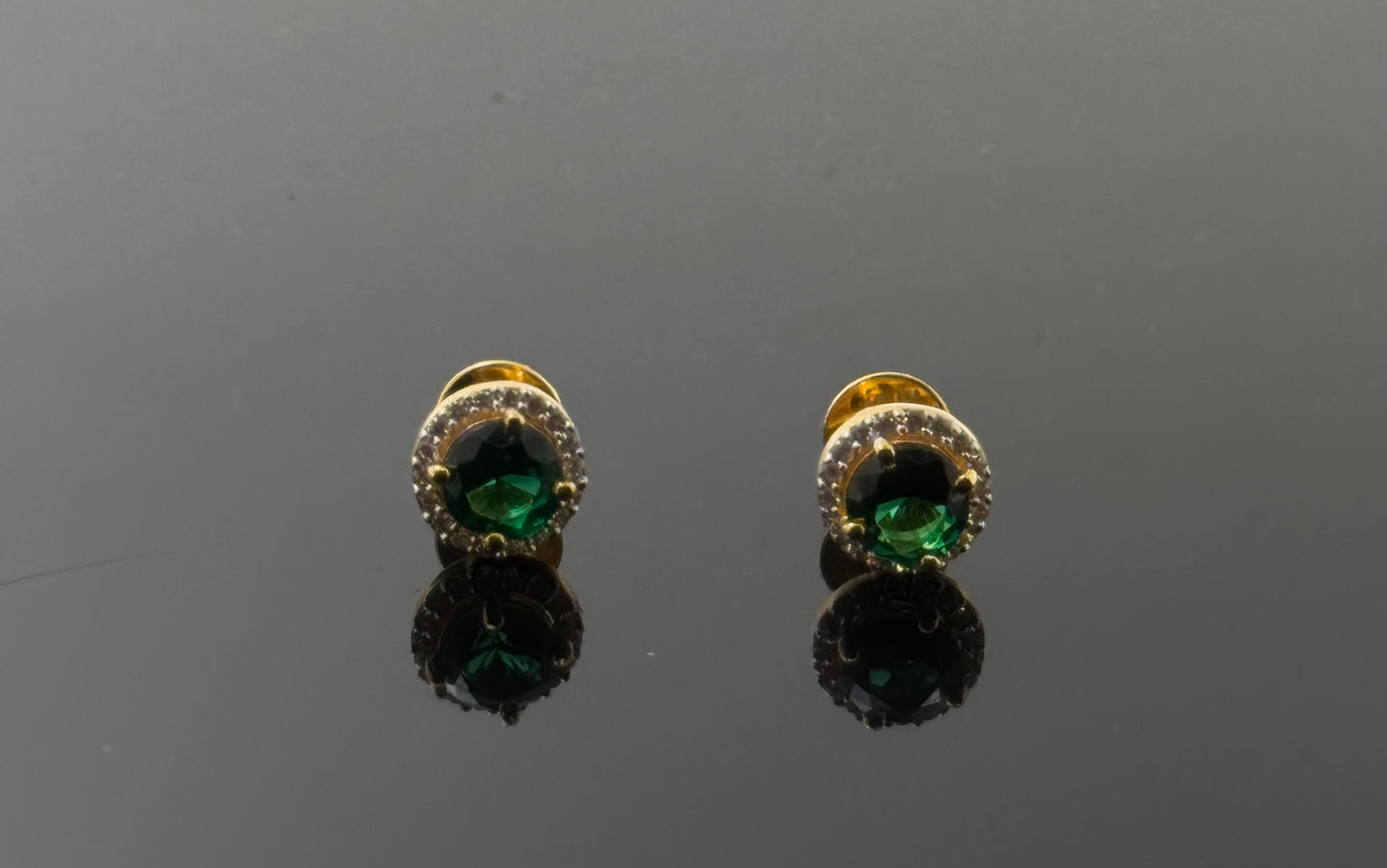 22K Solid Gold Fancy Studs ES84